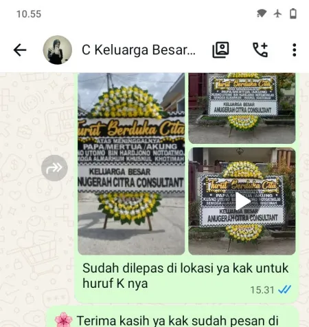 Pengiriman Papan Bunga Duka Tunjung Kubutambahan